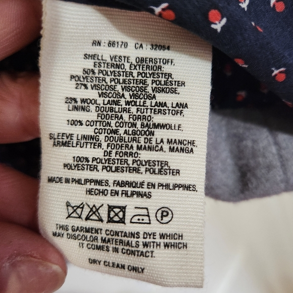 Cartonnier Grey Wool Viscose mix jacket, size 10 - Picture 8 of 10